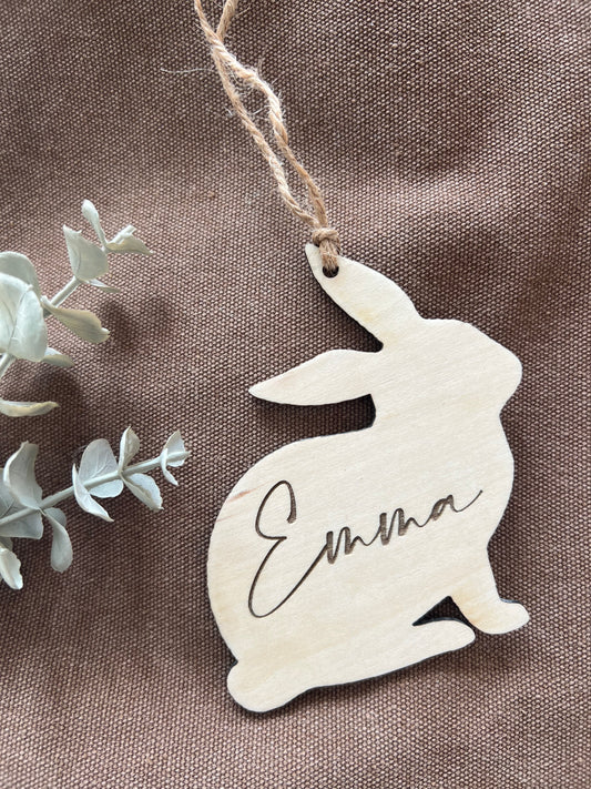 Bunny Easter Basket Name Tags