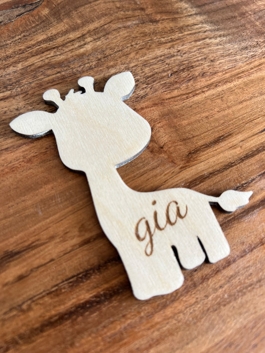 Giraffe Place Card