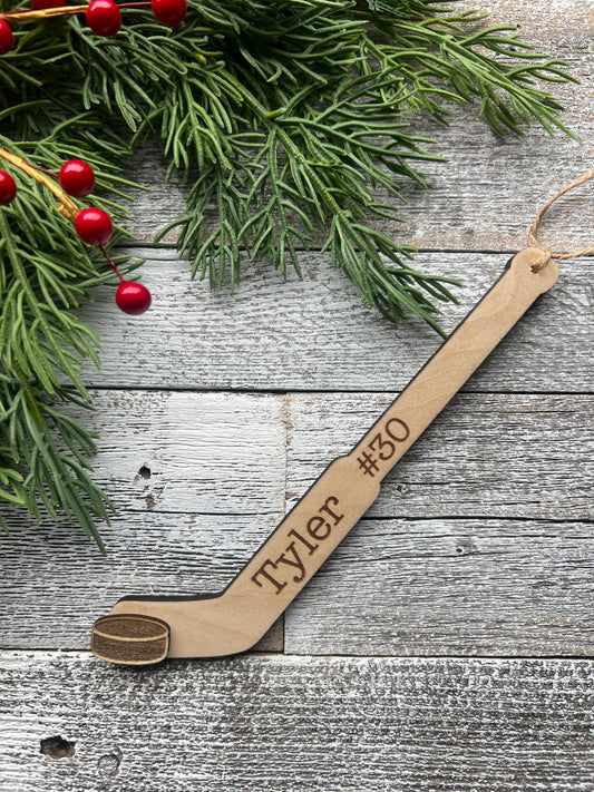 Personalized Hockey Ornament