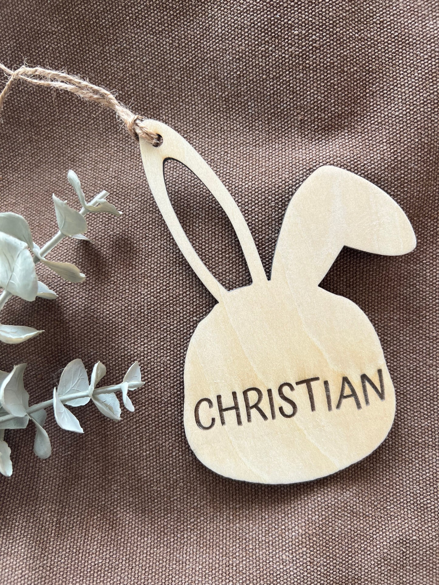 Bunny Easter Basket Name Tags