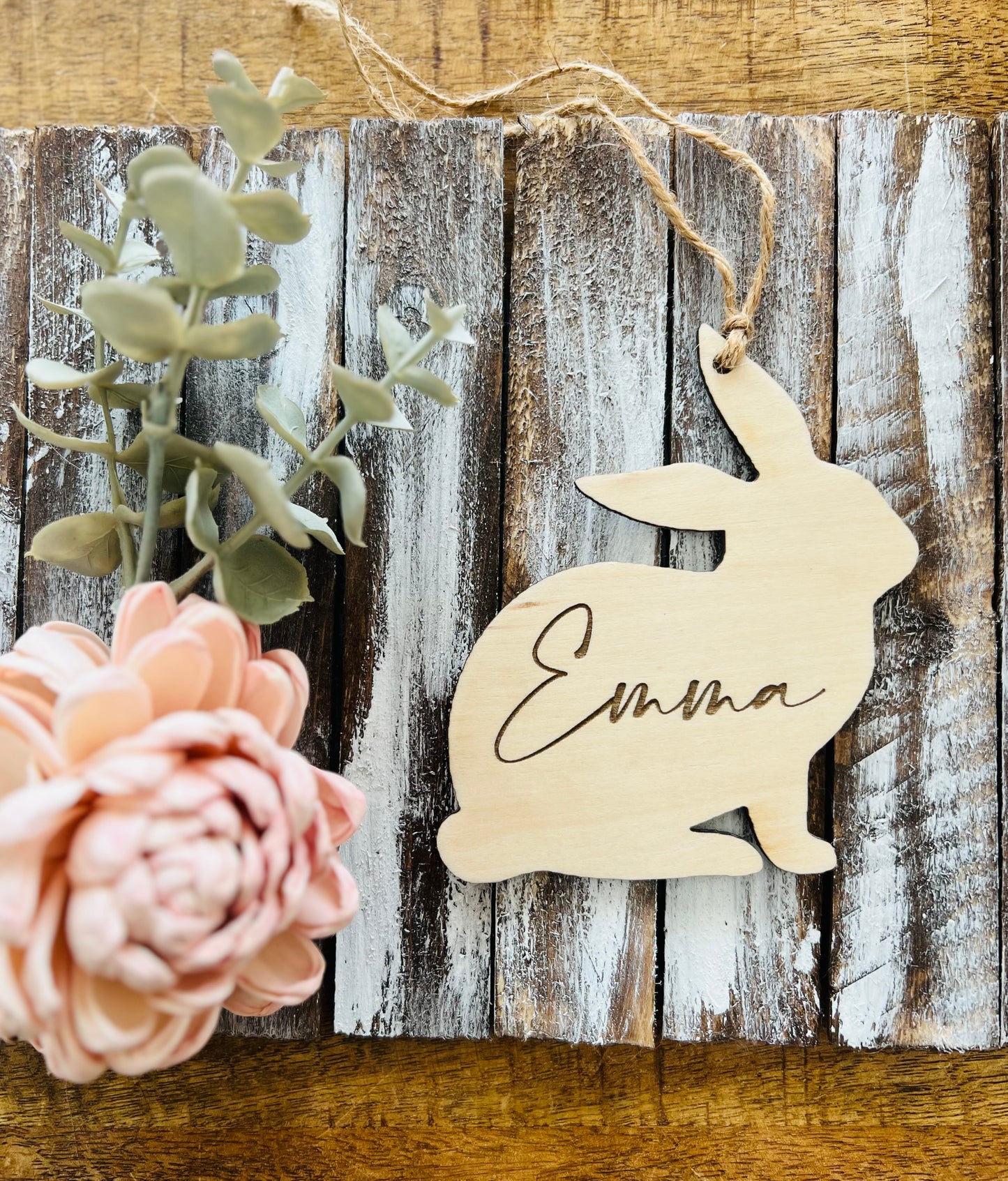 Bunny Easter Basket Name Tags