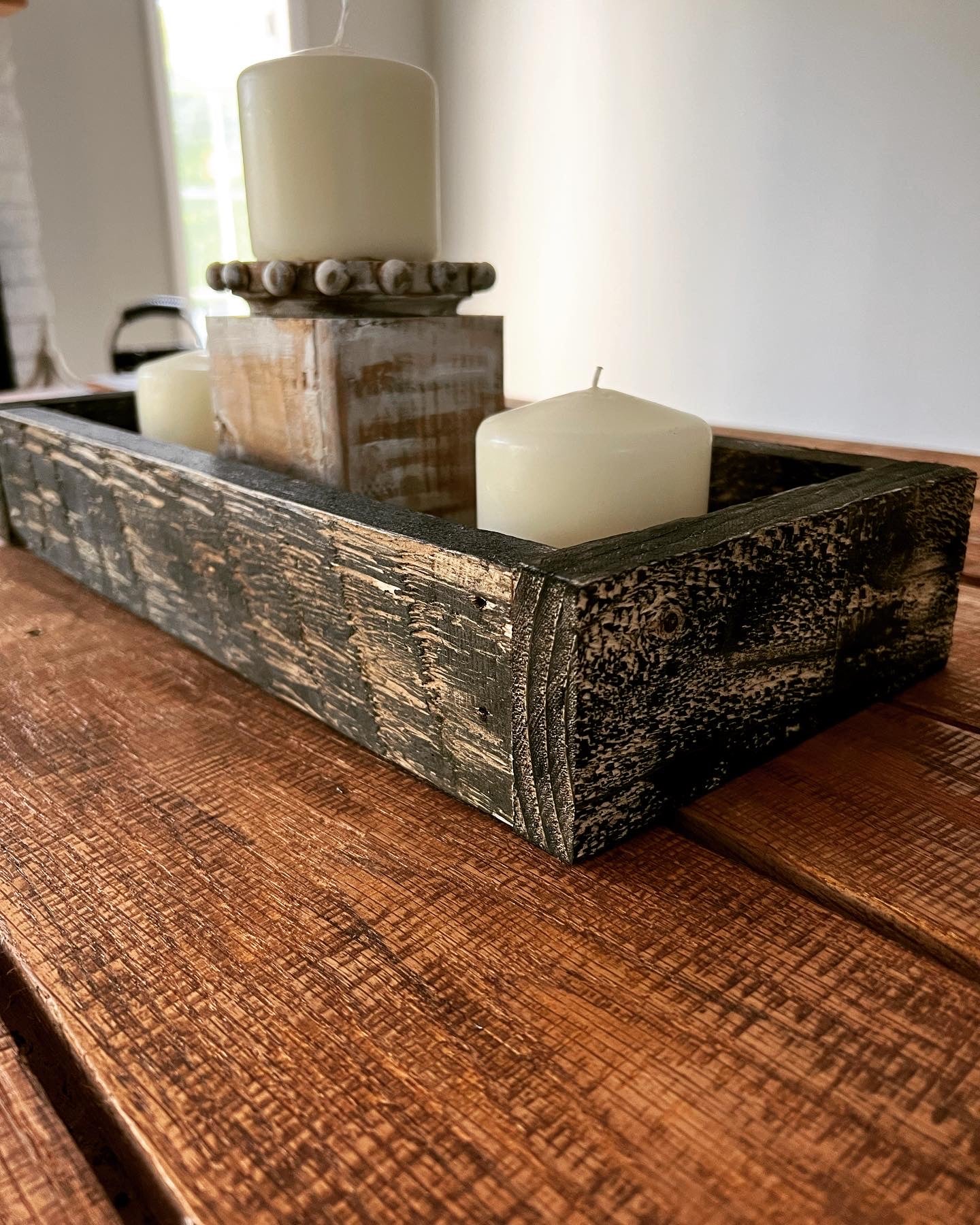 Short Farmhouse Black Pallet Box