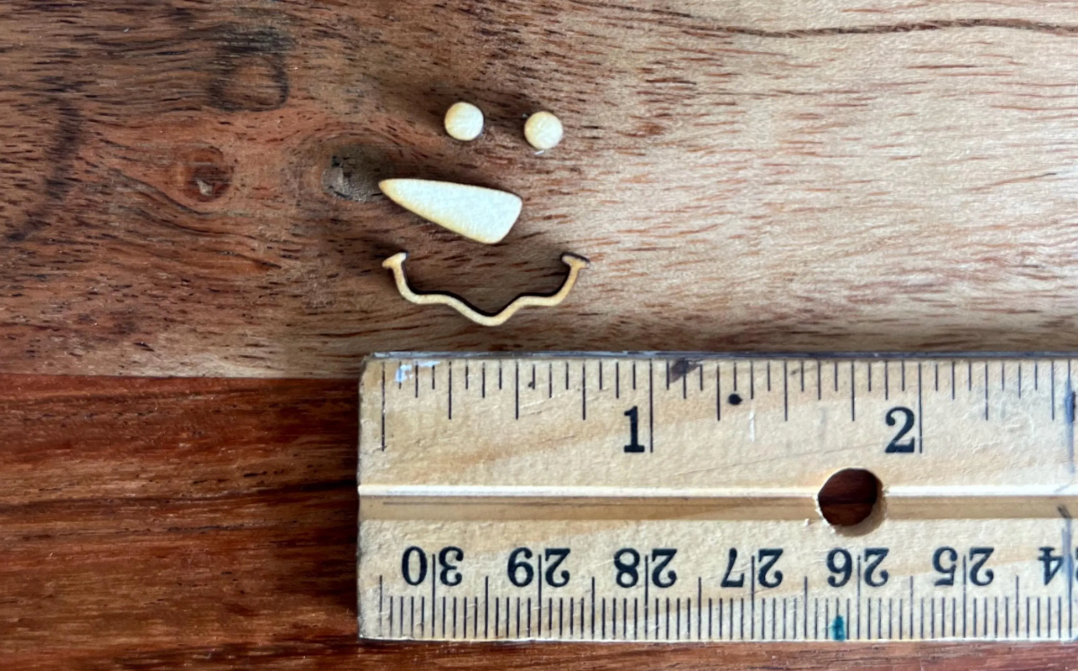 Tiny Snowman Face Cut Outs