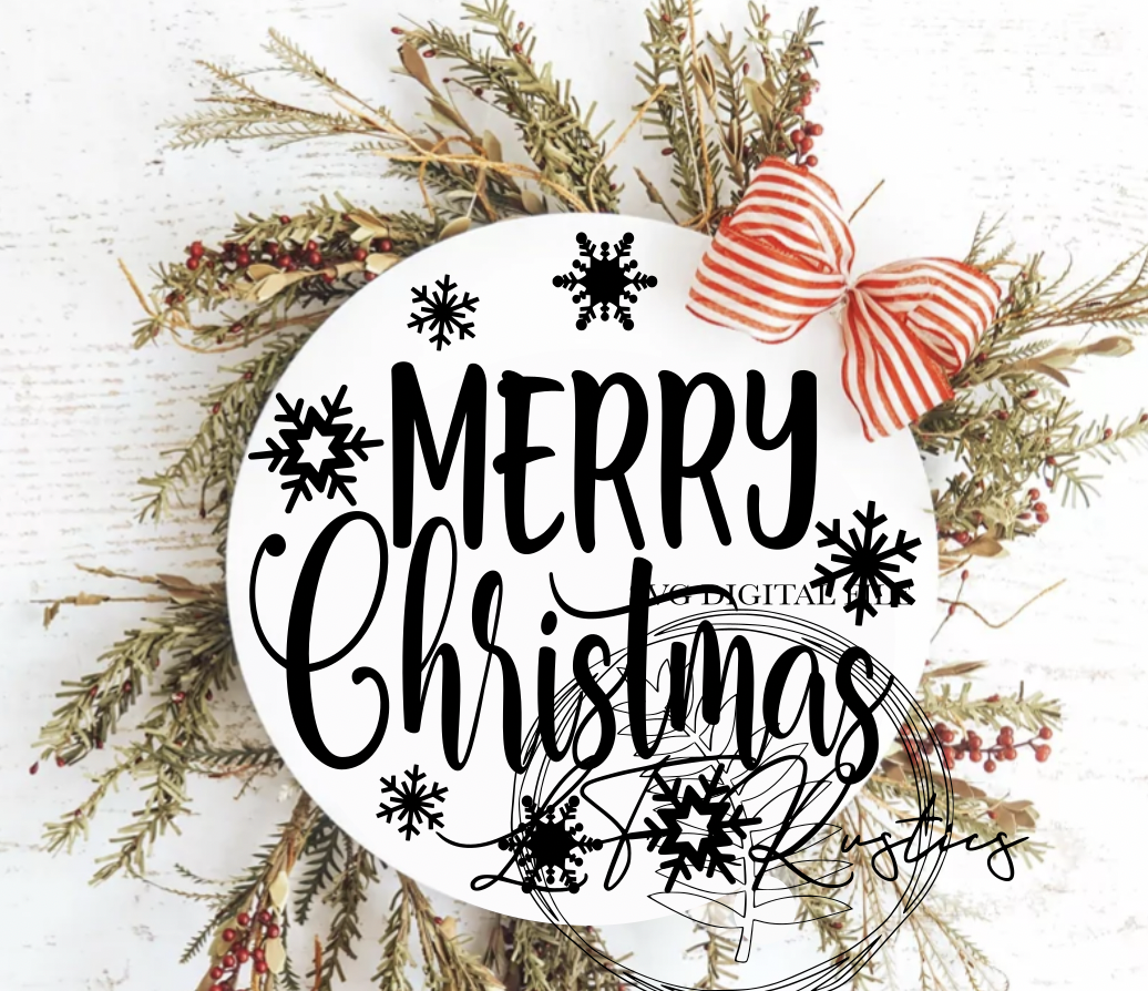 Merry Christmas Digital SVG File