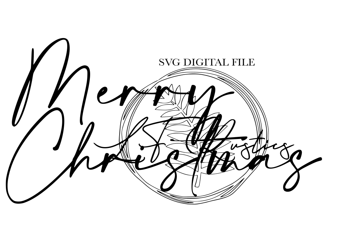 Merry Christmas Digital SVG File