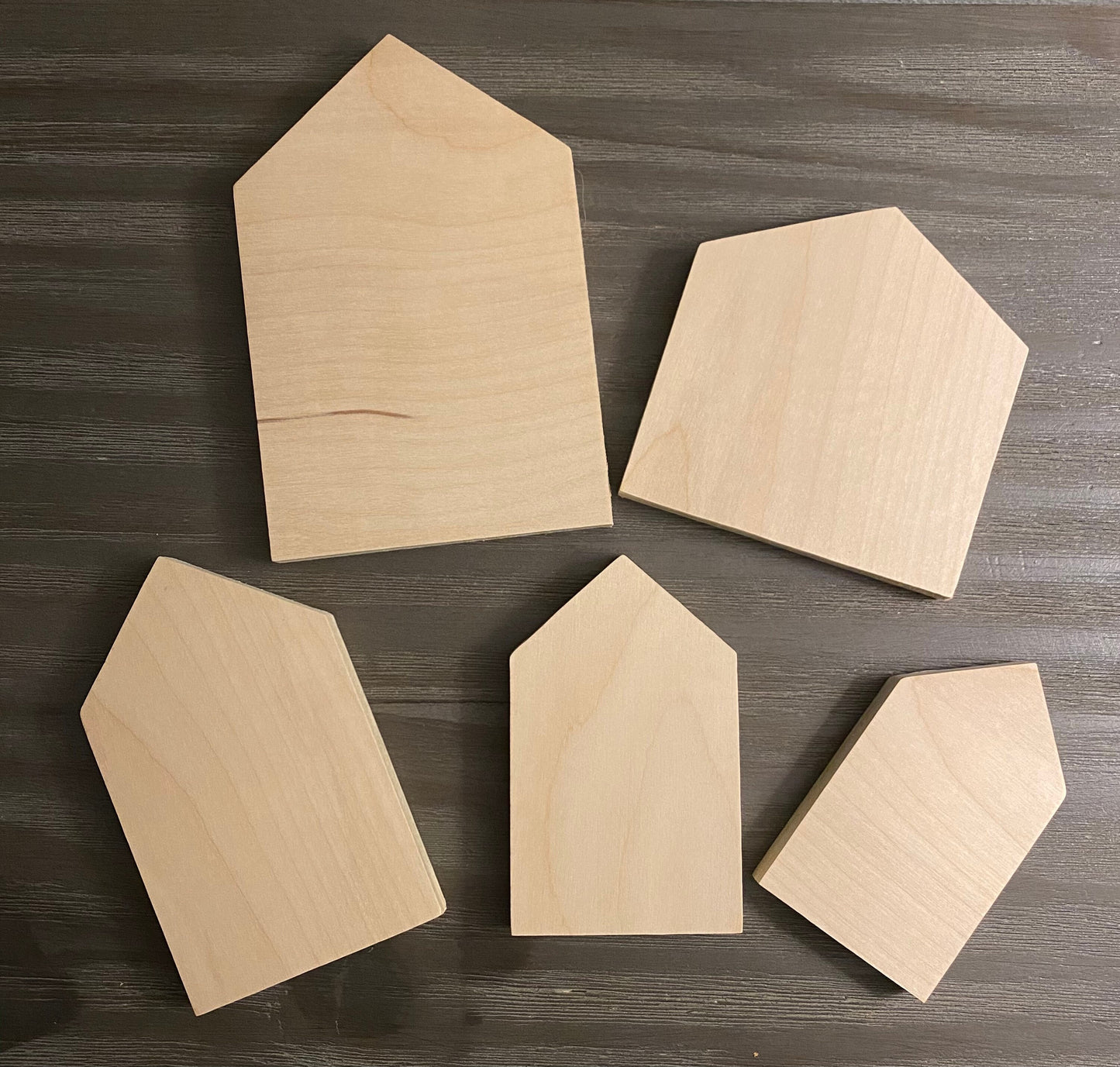 5 Mini House Cut Out Set