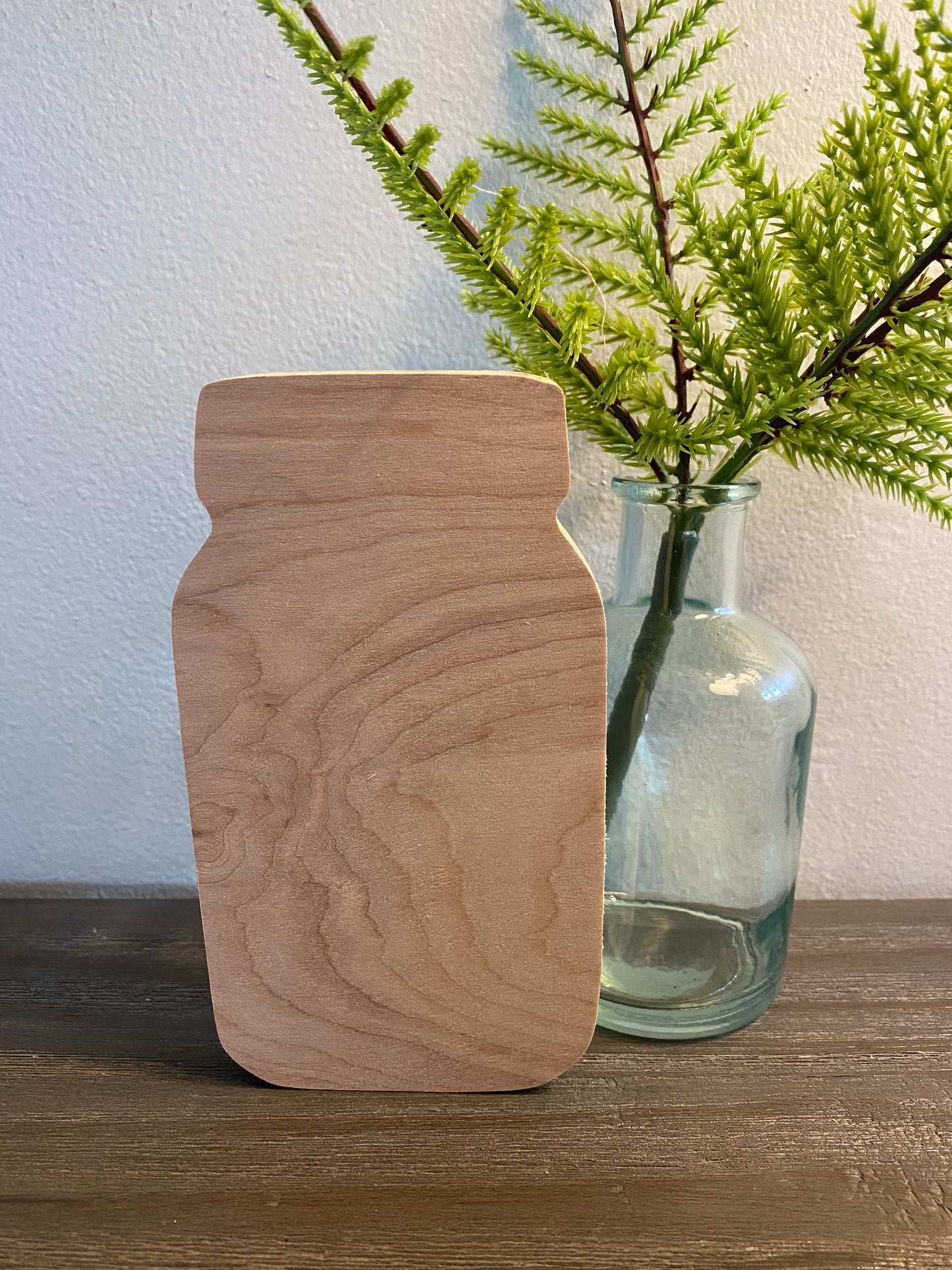 5'' Mason Jar Wood Cut Outs