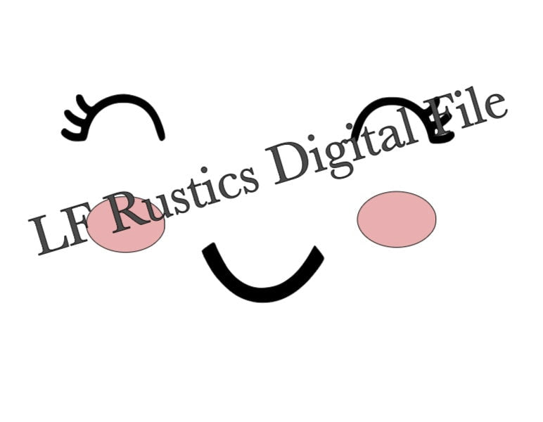 Marshmallow Face Digital File|SVG File for Cricut