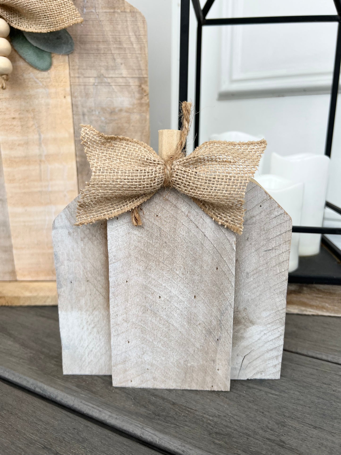 Small White Pallet Pumpkin