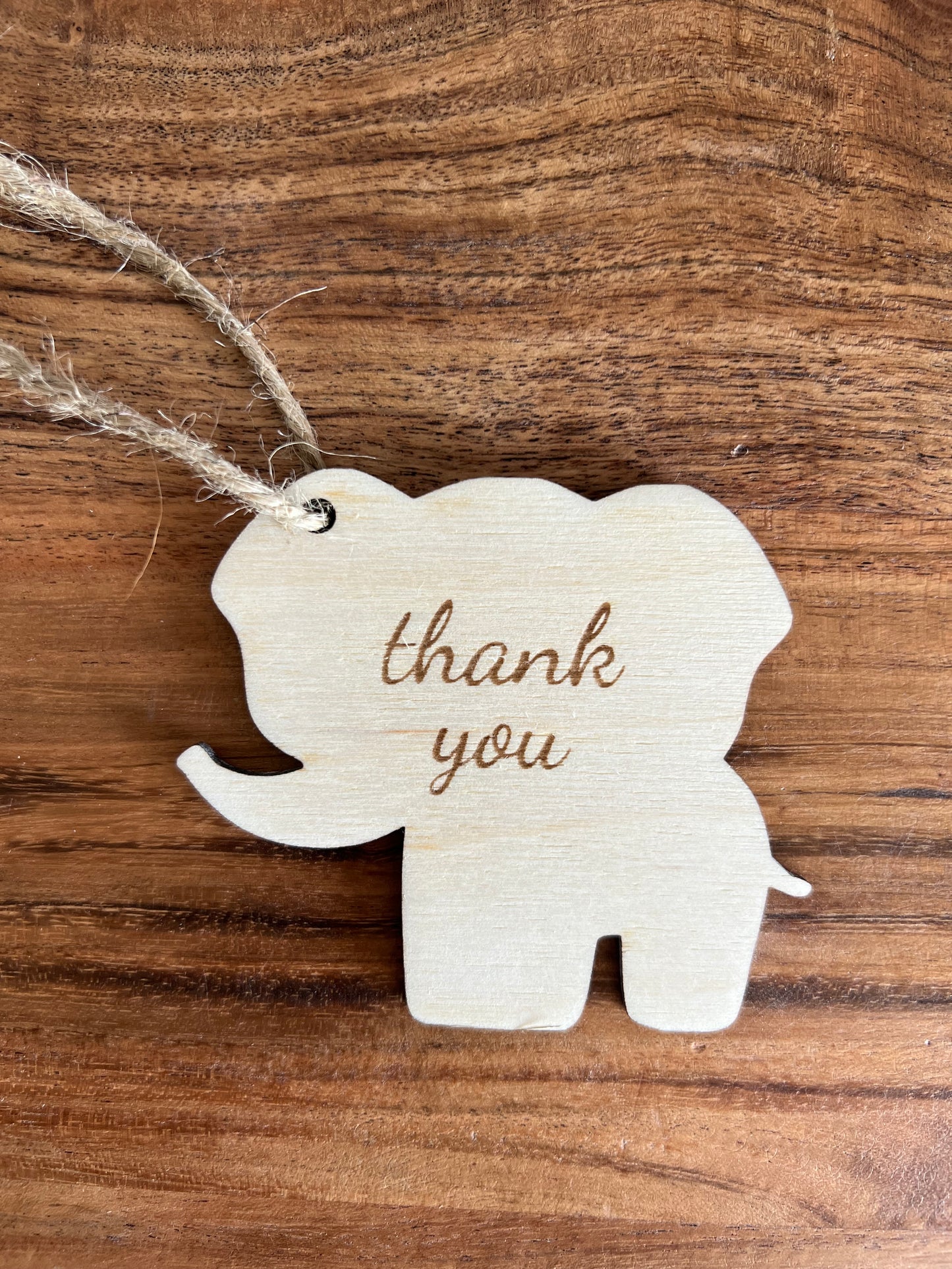 Elephant Thank You Tags