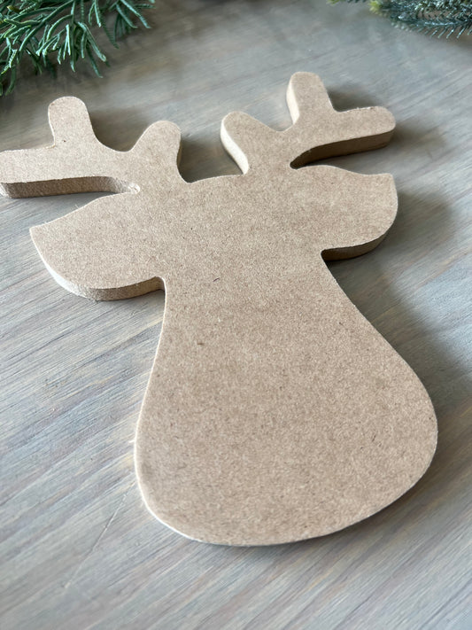 Reindeer Ornament Blank (1/4”)