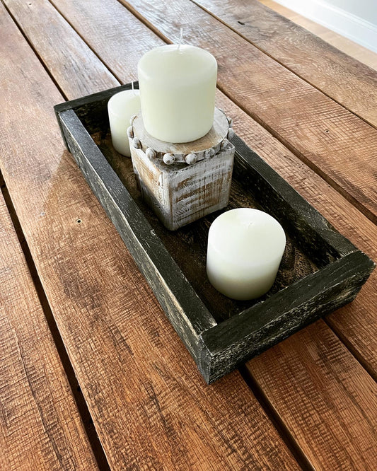 Short Farmhouse Black Pallet Box