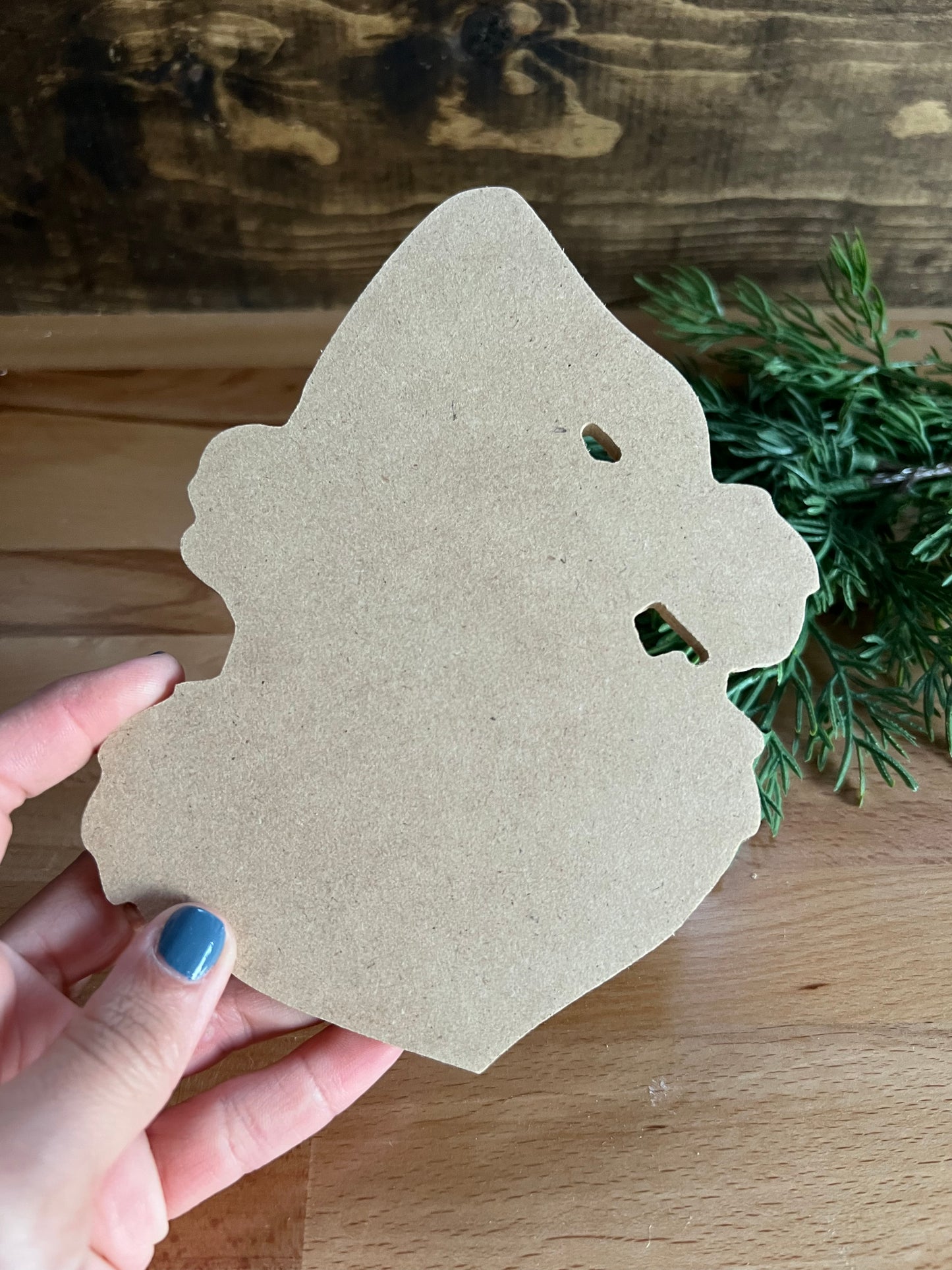 Santa Grinch Face Cut Out