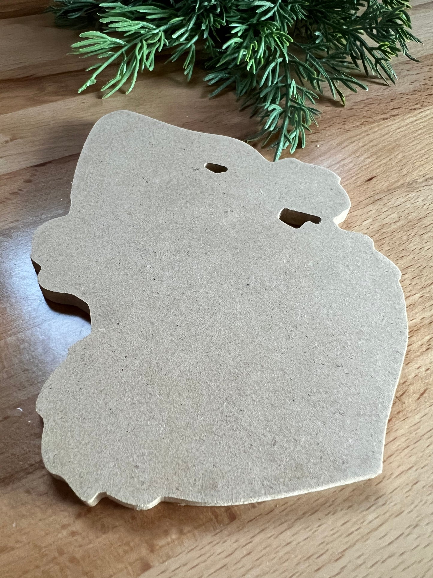 Santa Grinch Face Cut Out