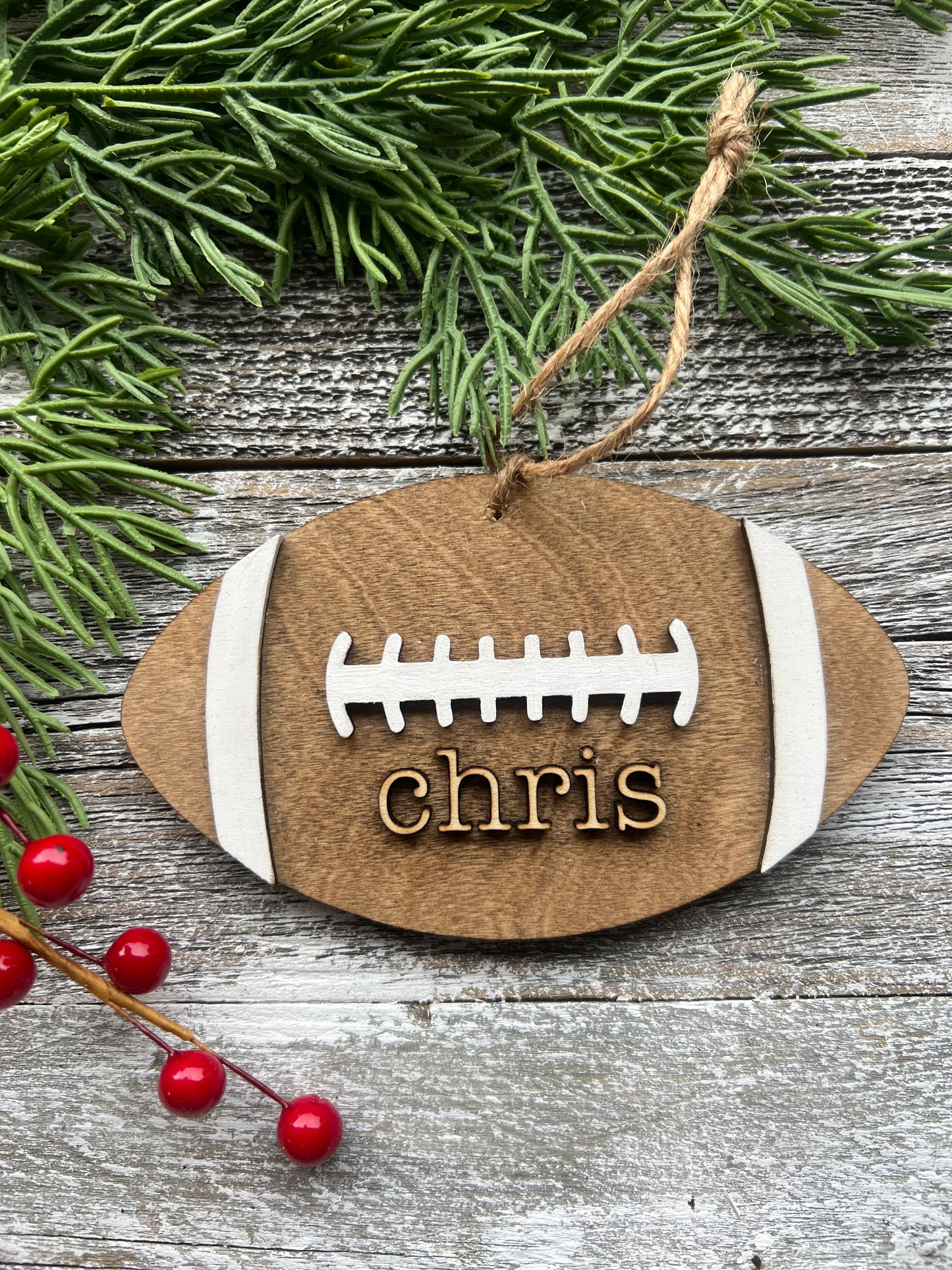 Personalized Football Ornament