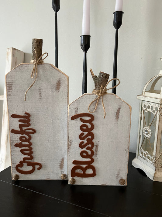Blessed Grateful Pumpkin Set