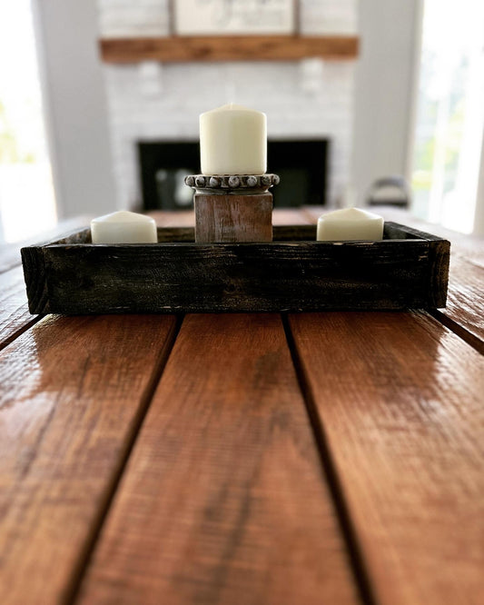 Short Farmhouse Black Pallet Box