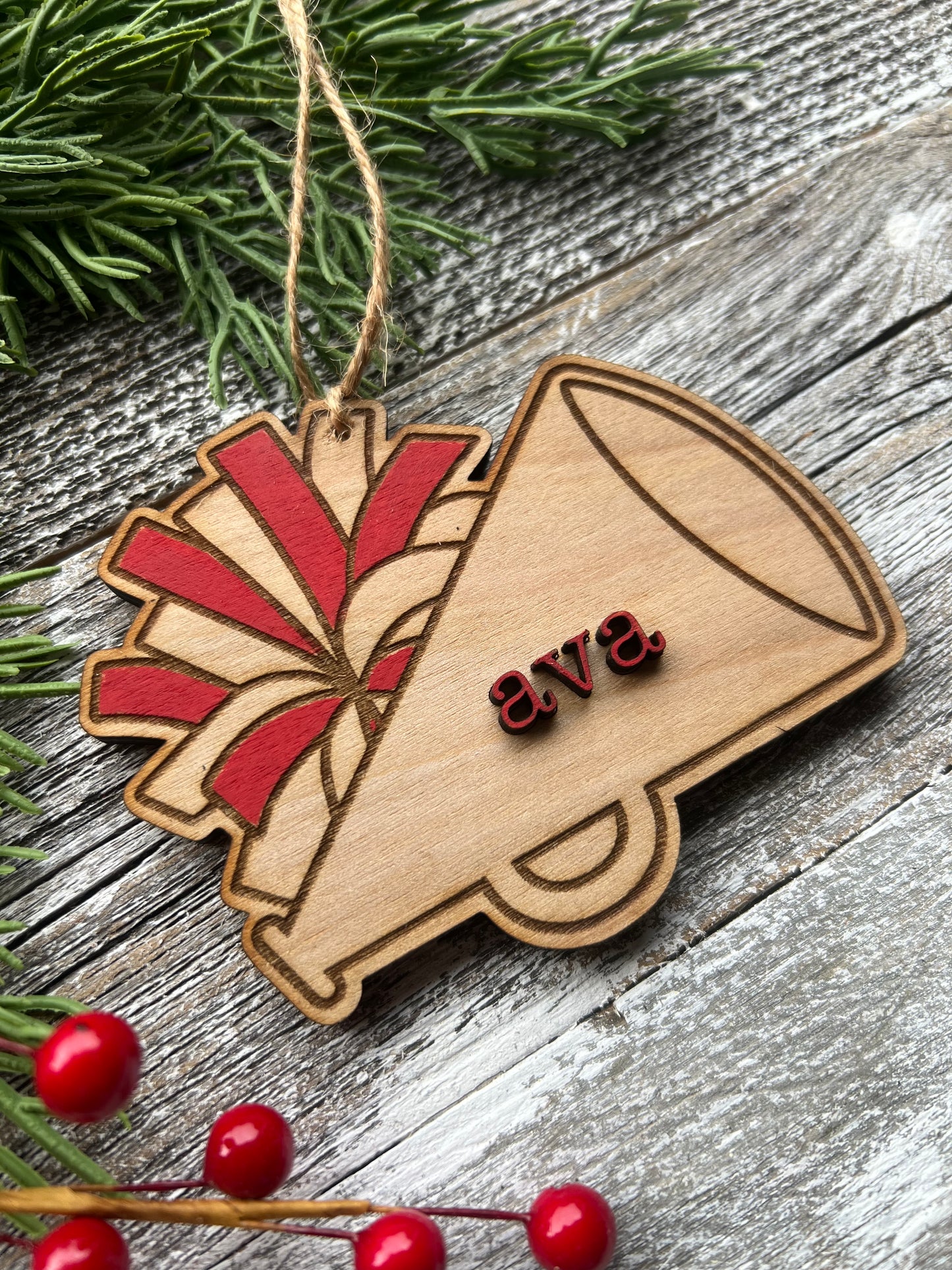 Personalized Cheer Ornament