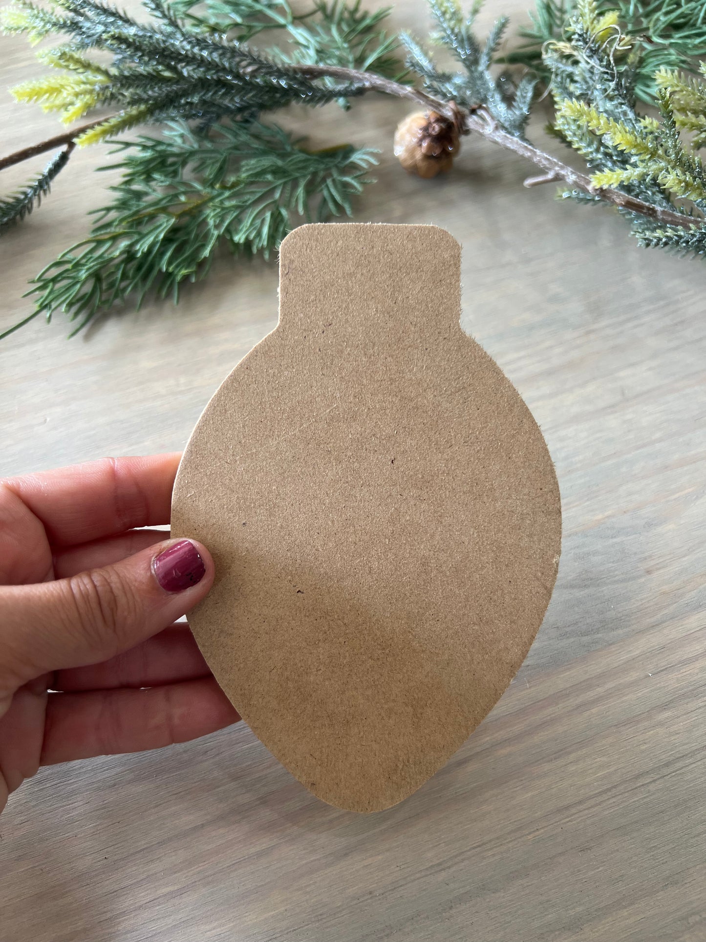 Christmas Lights Ornament Blank (1/4”)