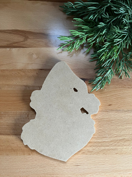 Santa Grinch Face Cut Out