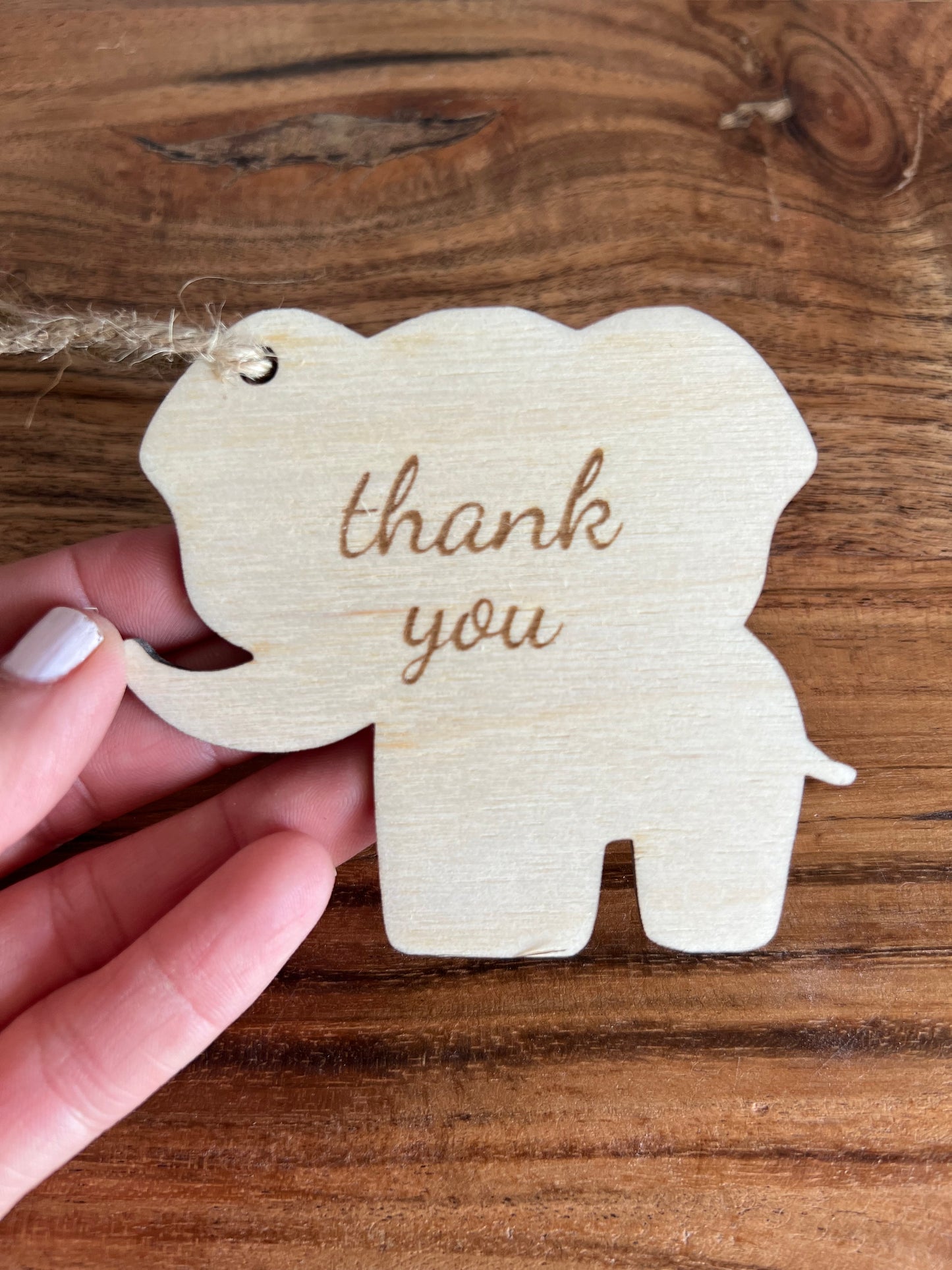 Elephant Thank You Tags