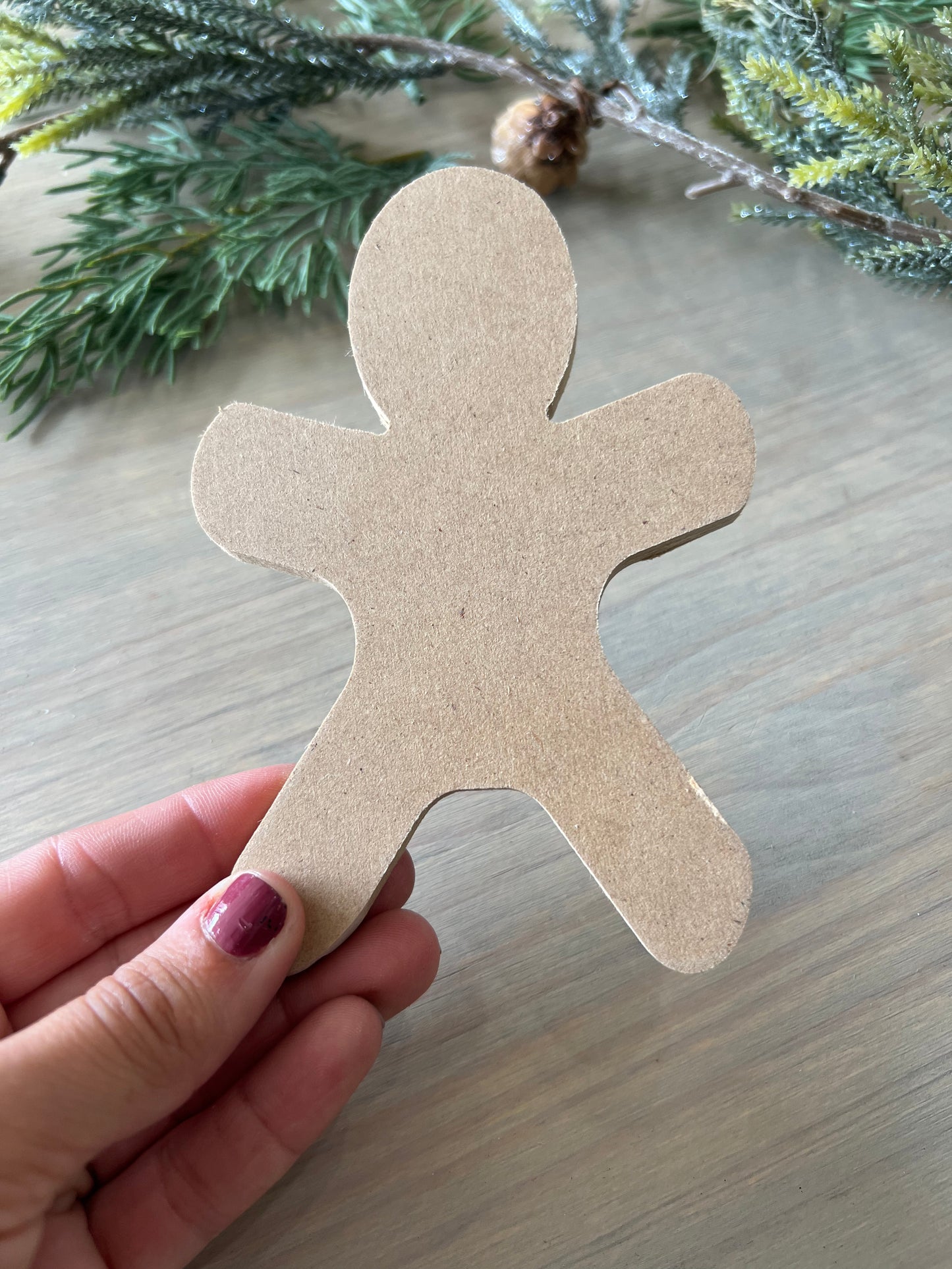 Gingerbread Ornament Blank (1/4”)