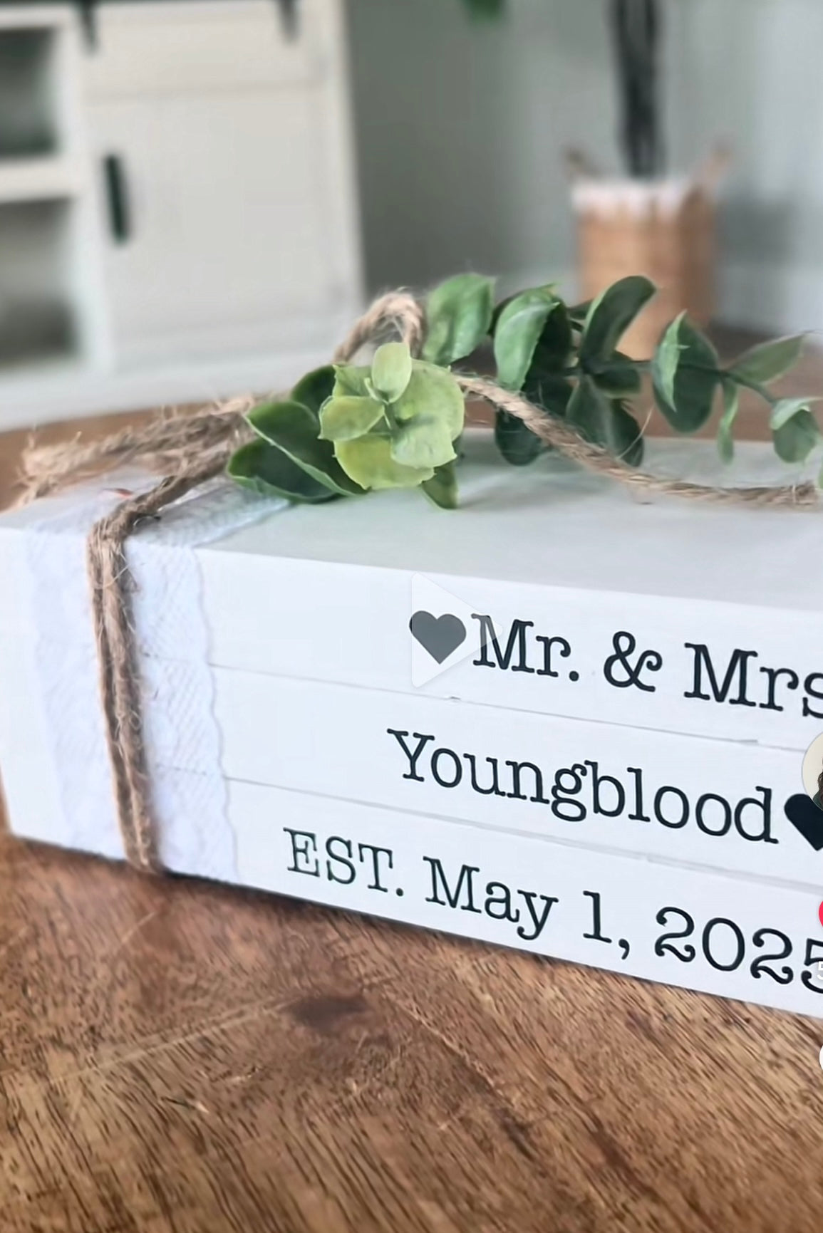 Wooden Wedding Books