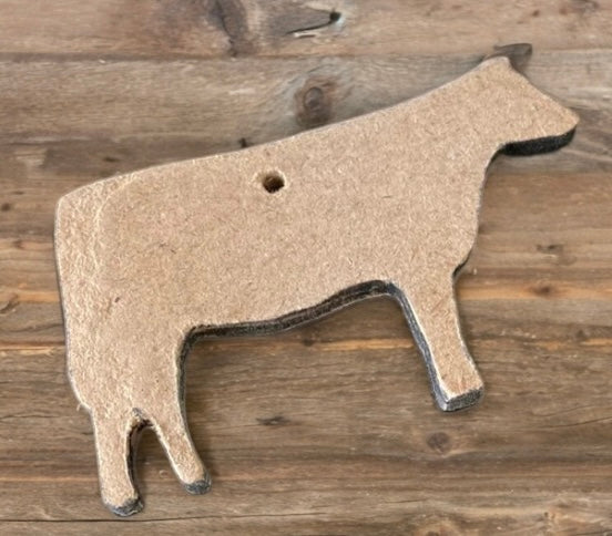 1/4'' Cow Charm Cut Out