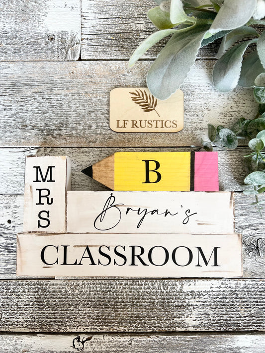 Personalized Classroom Sign