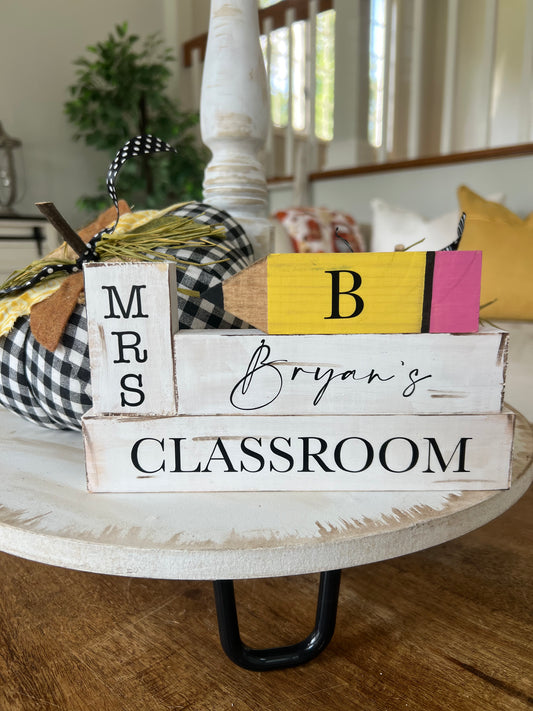 Personalized Classroom Sign