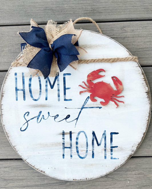 18'' Home Sweet Home Nautical Door Hanger