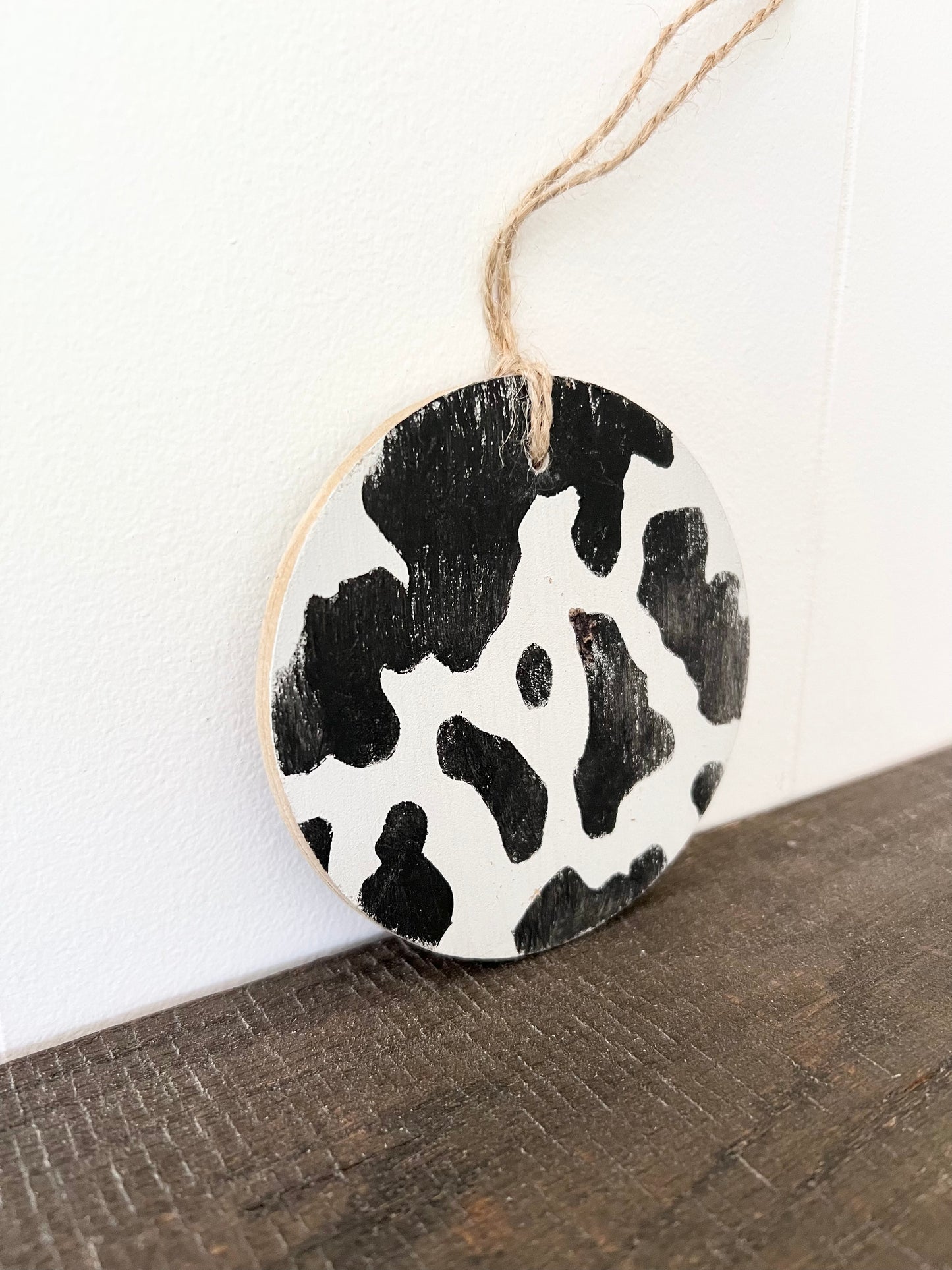 4” Cow Print Ornament Blanks