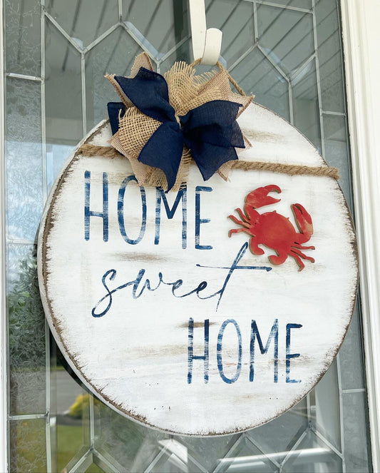 18'' Home Sweet Home Nautical Door Hanger