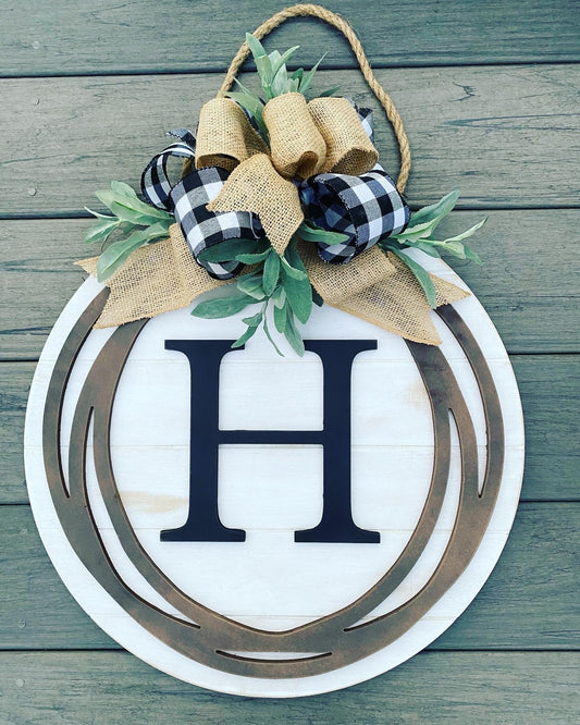 18'' Monogram Door Hanger