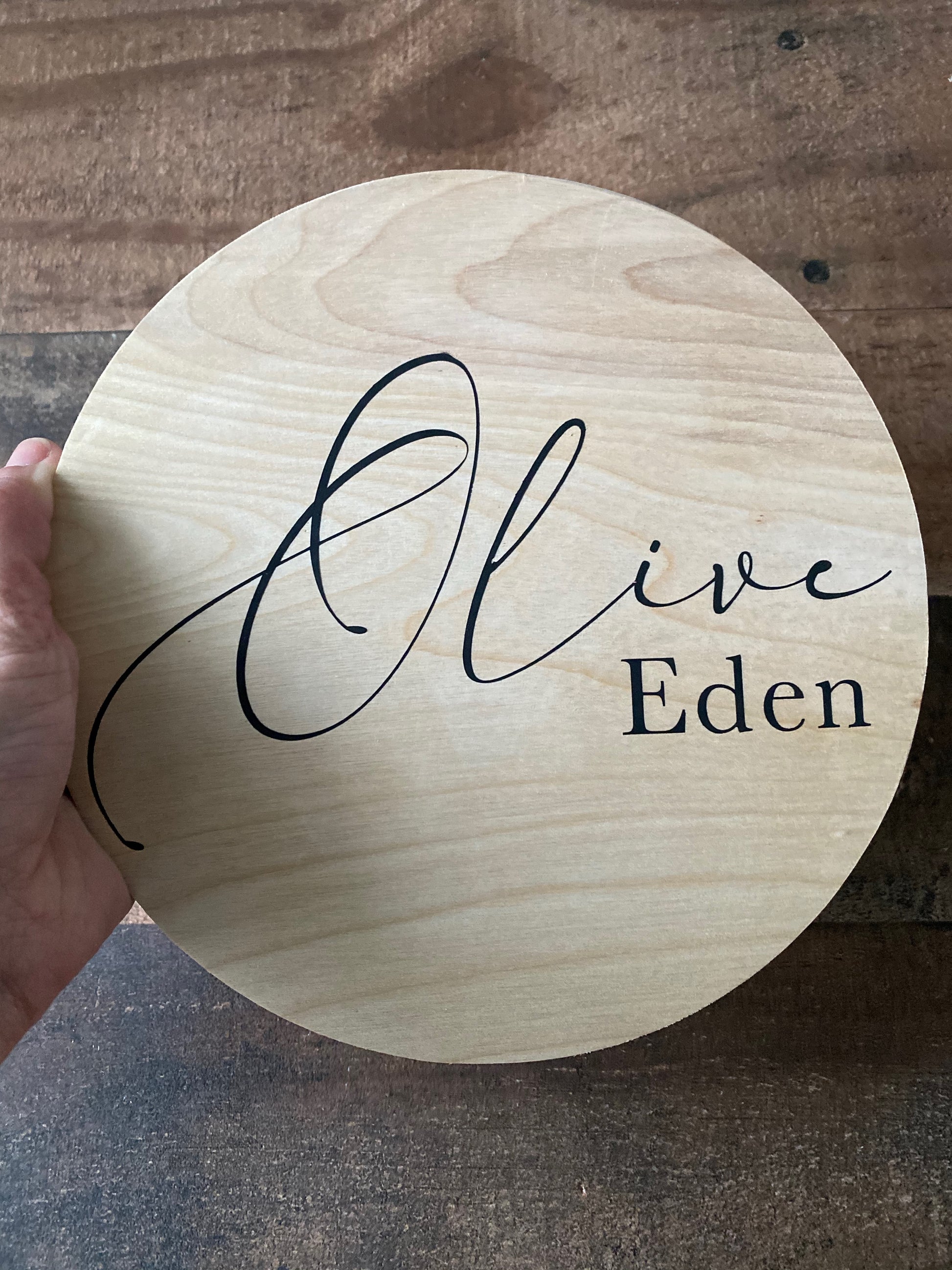 8'' Calligraphy Name Sign – LF Rustics, LLC
