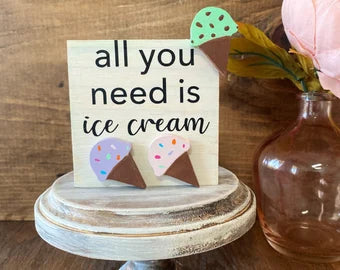 Mini Ice Cream Sign