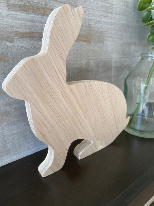 6'' Bunny Wood Cut Out