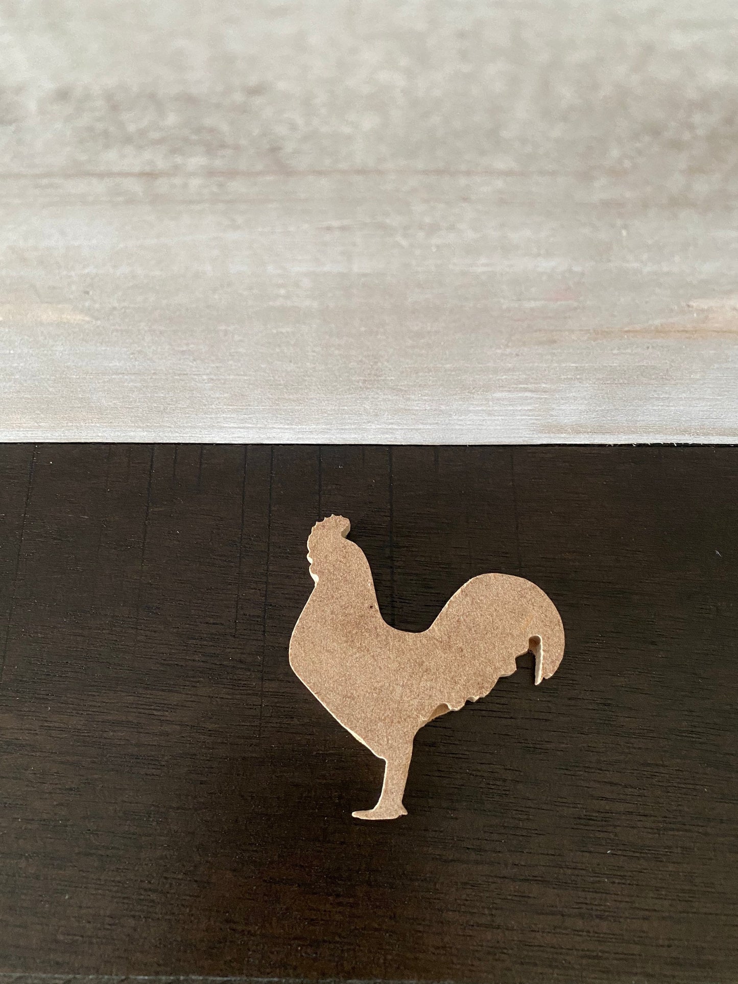 1/4'' Rooster Charm Cut Out