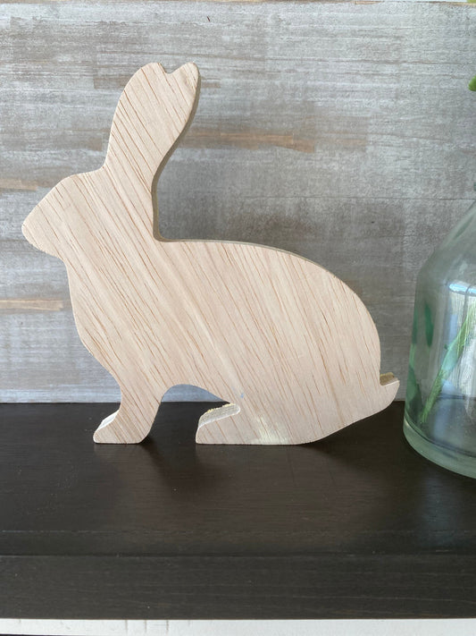 6'' Bunny Wood Cut Out