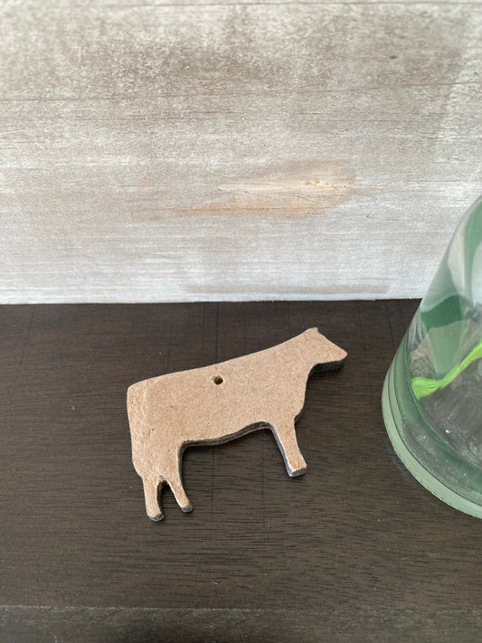 1/4'' Cow Charm Cut Out