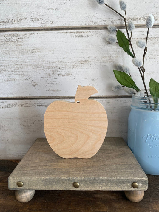 4'' Apple Wood Cut Outs