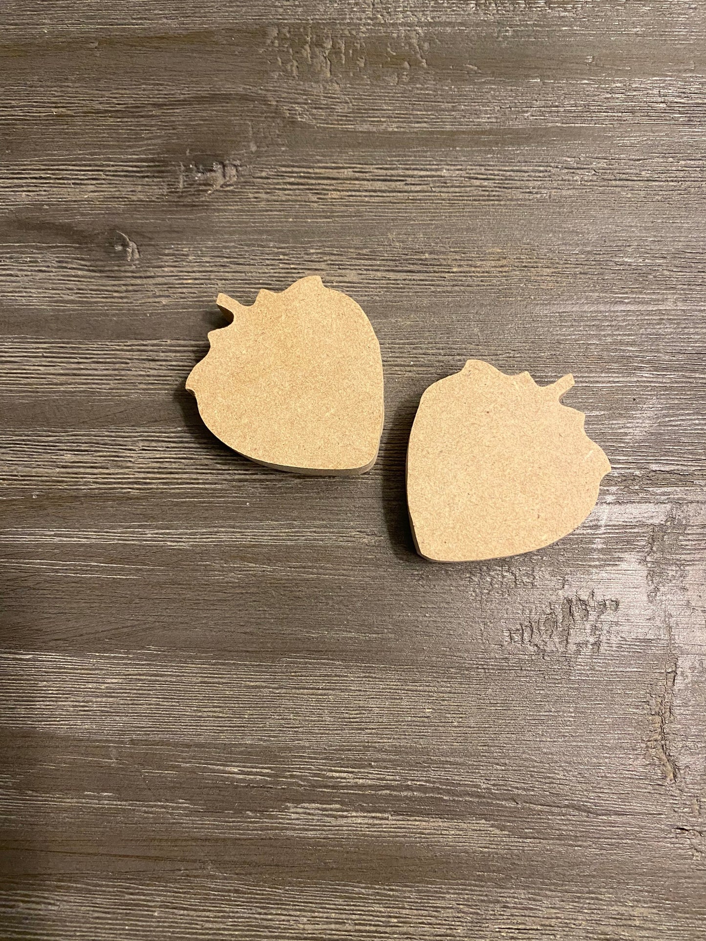 2 Mini Strawberry Cut Outs