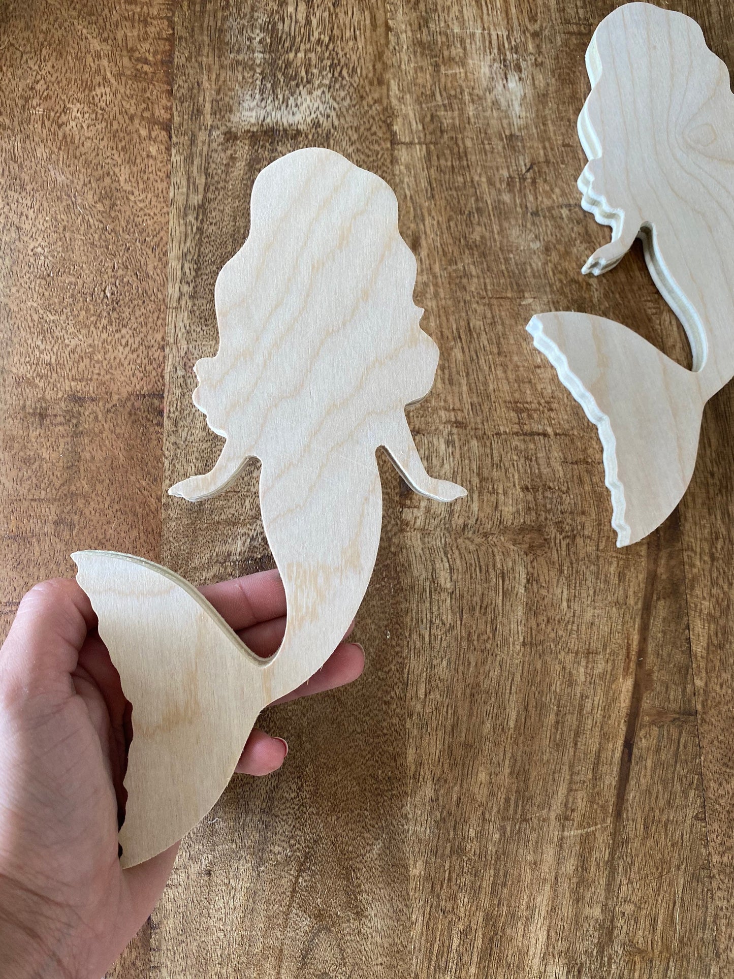 8'' Mermaid Wood Cut Out