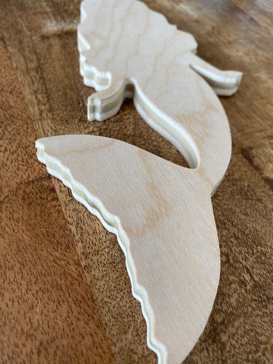 8'' Mermaid Wood Cut Out