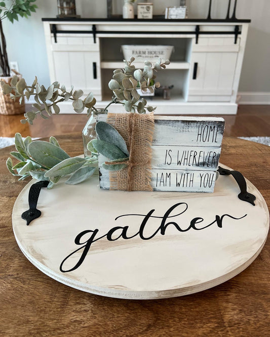 18” Painted Gather Lazy Susan