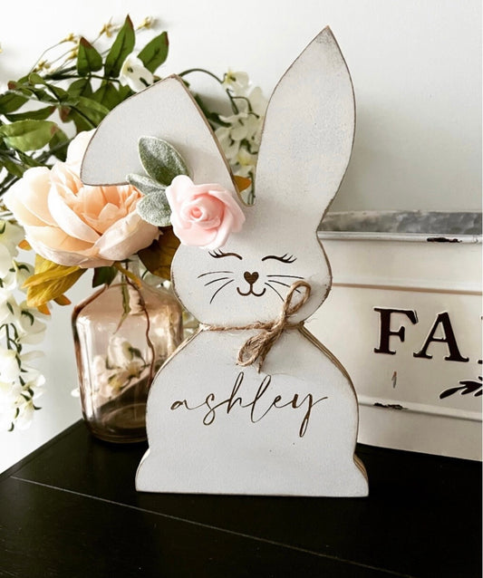 10'' Personalized Girl Bunny