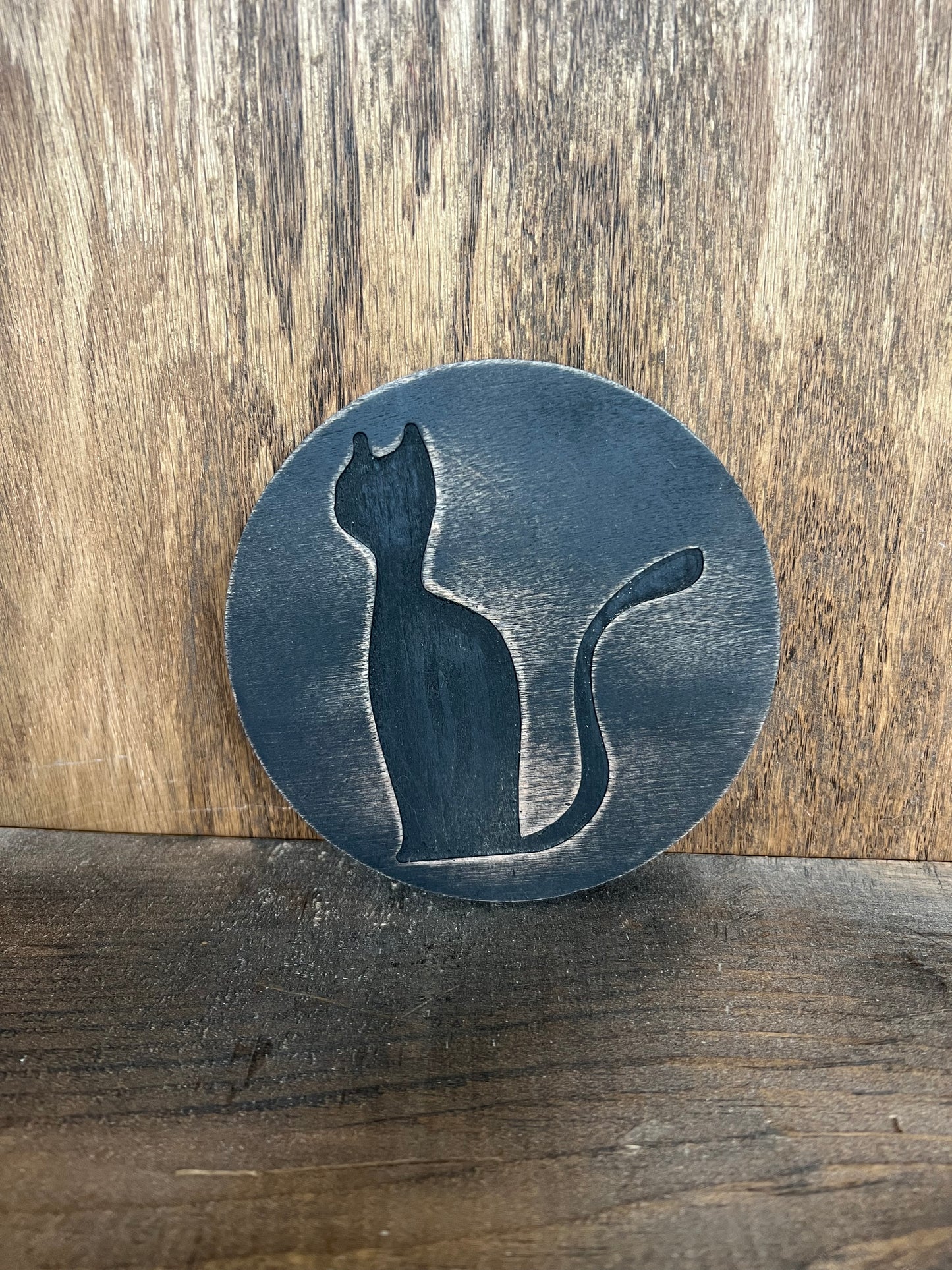 5” Black Cat Sign