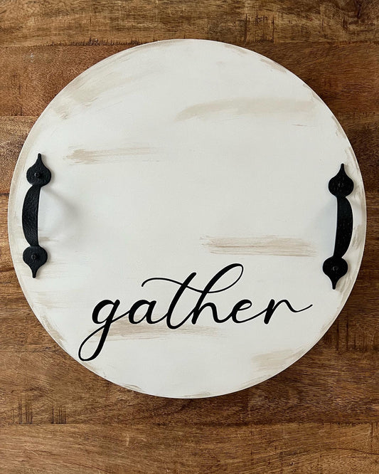 18” Painted Gather Lazy Susan