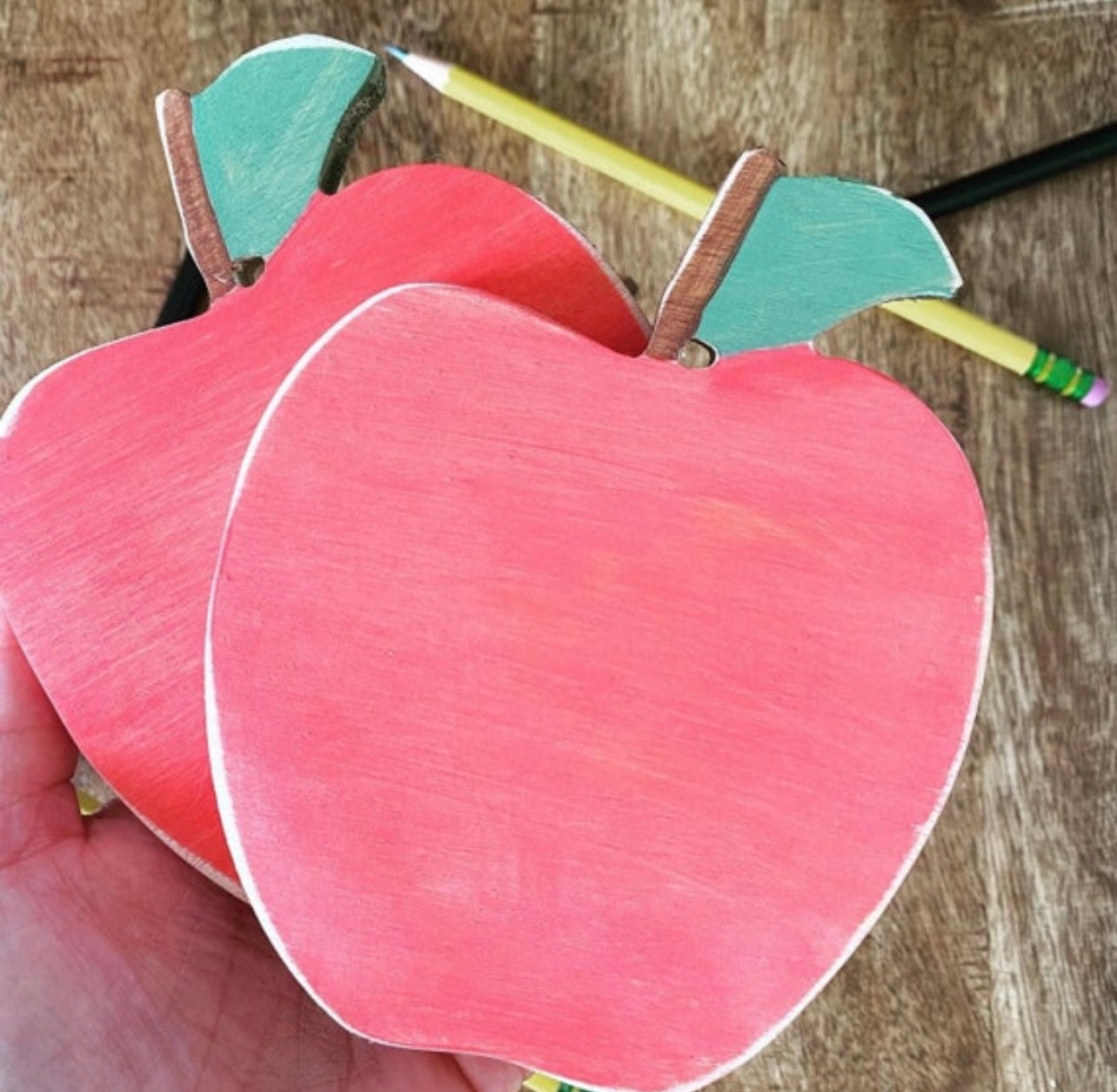 4'' Personalized Wooden Apples