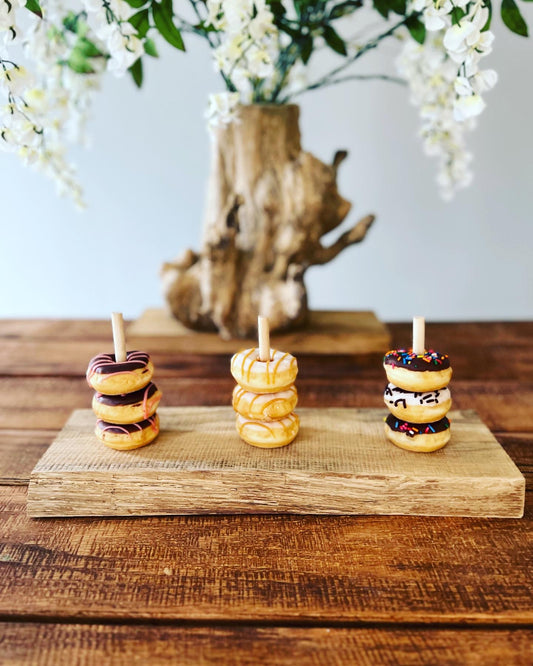 Wood Donut Stand